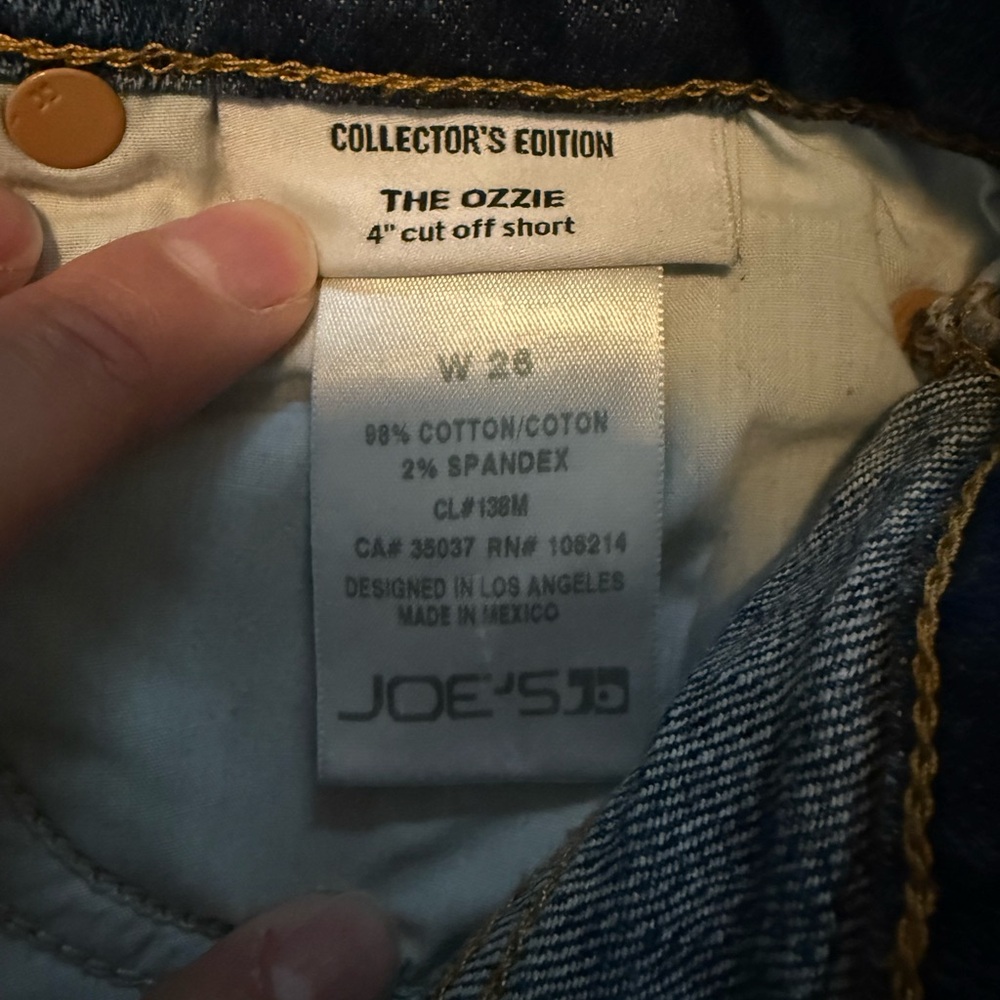 Joe's Jeans the collectors edition the ozzie 4" cut off short w26 - Picture 4 of 9